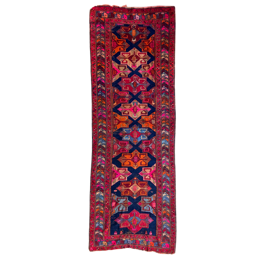 Antique Karabagh Runner #R1152 - 4'8" x 13"