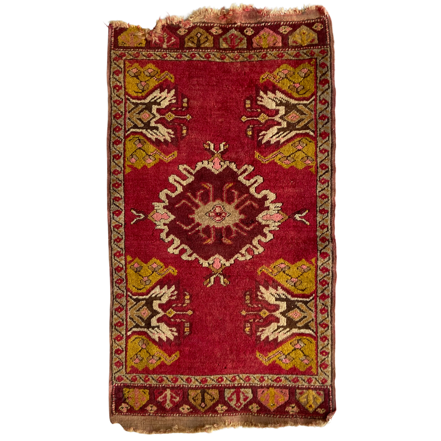 Antique Yastik Accent Rug #R1108 - 1'10" x 3'3"