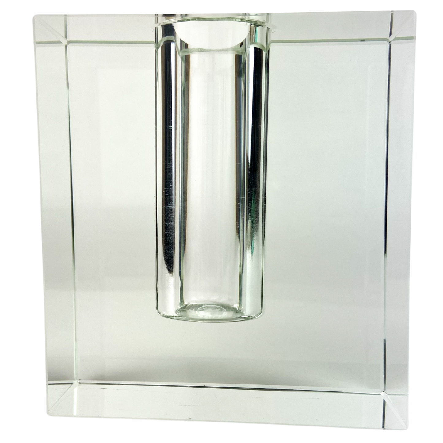 Tizo Cut Crystal Modernist Bud Vase #O1180