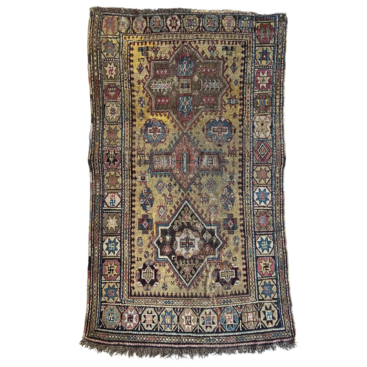 Early Antique Kazak Area Rug #R1151 - 5'7" x 9'9"