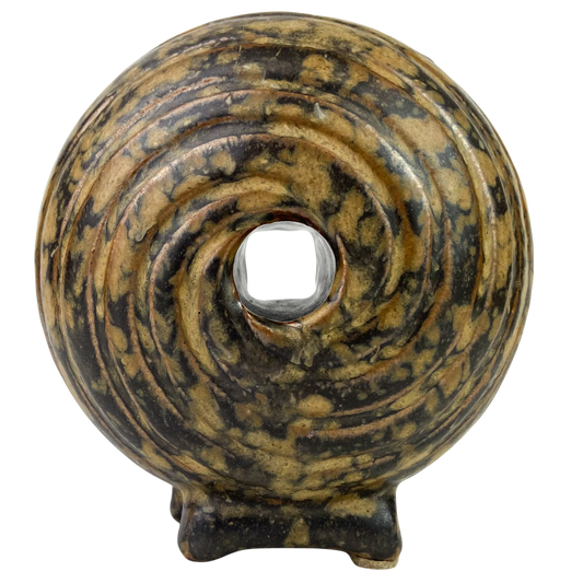 Vintage Hiroshi Nakayama Swirl Stoneware Sculpture #O1202