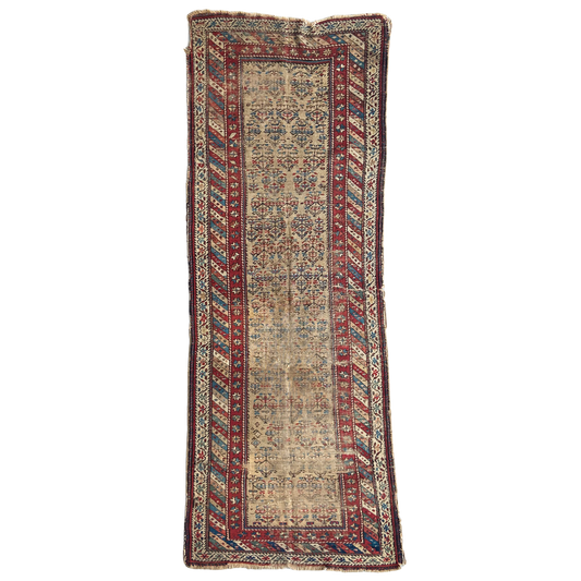 Antique Caucasian Runner #R1134 - 3'4" x 8'11"