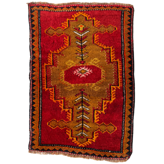 Antique Anatolian Accent Rug #R1287 - 1'10" x 2'8"
