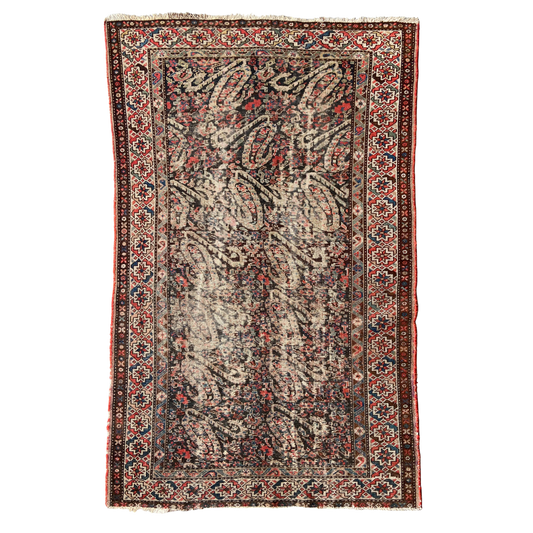 Rare Antique Hamadan Accent Rug #R1276 - 4'1" x 6'7"