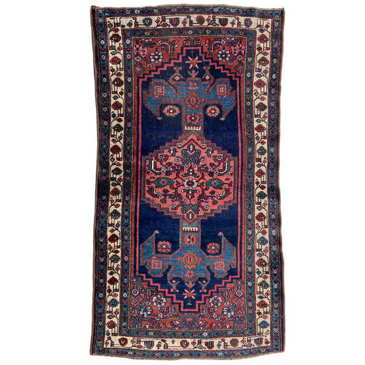 Antique Hamadan Accent Rug #R1267 - 3'4" x 6'1"