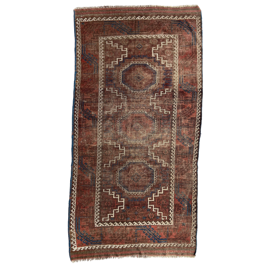 Antique Belouch Accent Rug #R1263 - 3'6" x 6'11"
