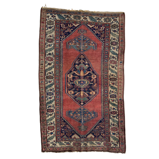 Early Antique Bidjar Area Rug #R1284 - 4'5" x 7'3"
