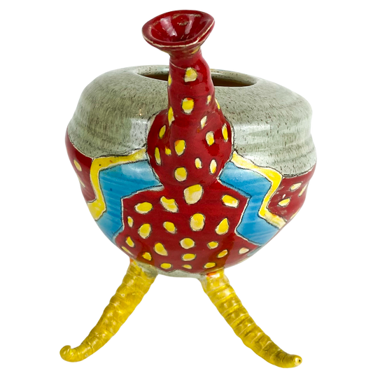 Post Modern Studio Ceramic Teapot/Vase #O1356
