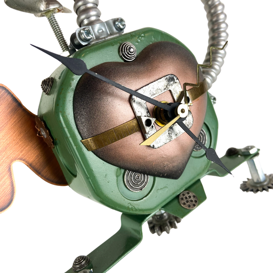 Industrial Sculpture Metal Clock #O1357