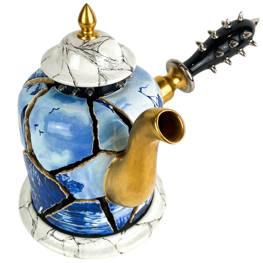 Maximalist Ceramic Teapot Sculpture #O1355