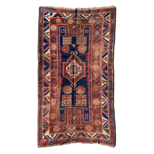 Antique Karabagh Accent Rug #R1265 - 3'8" x 6'4"