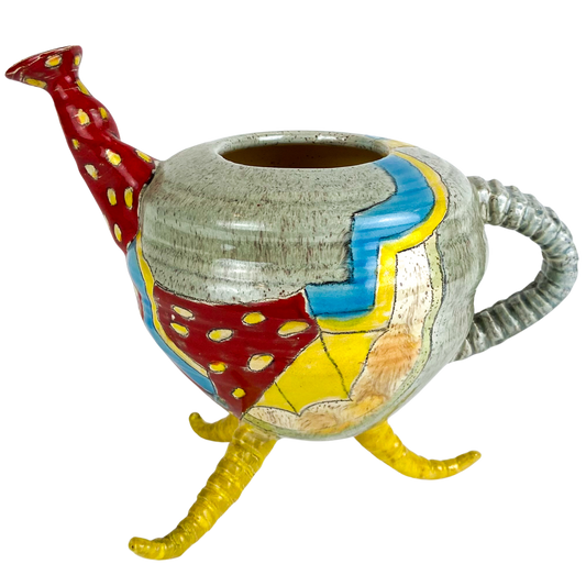 Post Modern Studio Ceramic Teapot/Vase #O1356