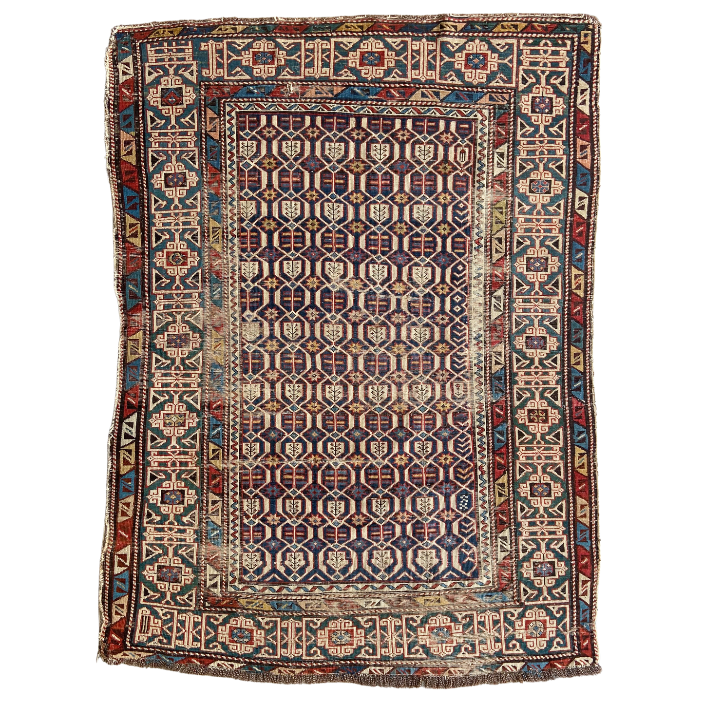 Antique Shirvan Accent Rug #R851 -  3'8" x 4'10"