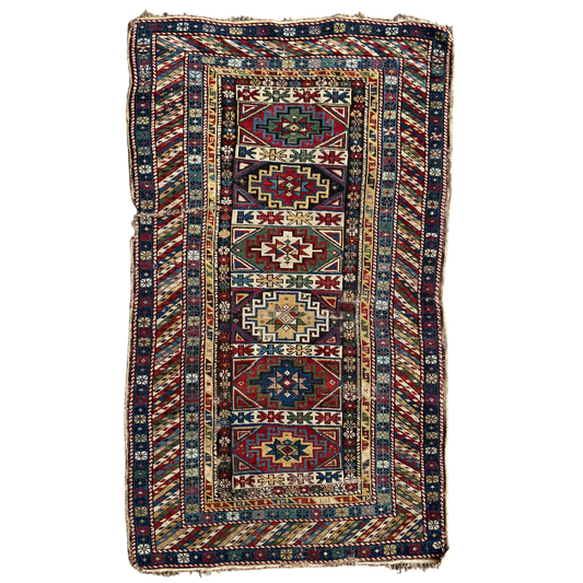 Antique Shirvan Accent Rug #R889 - 3'2" x 5'3"