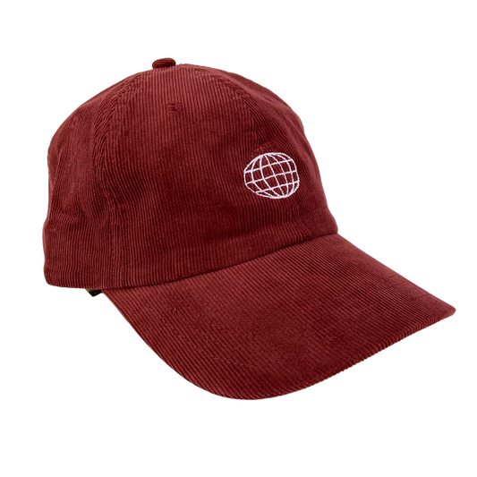 Chamonix Corduroy Baseball Hat - Burgundy