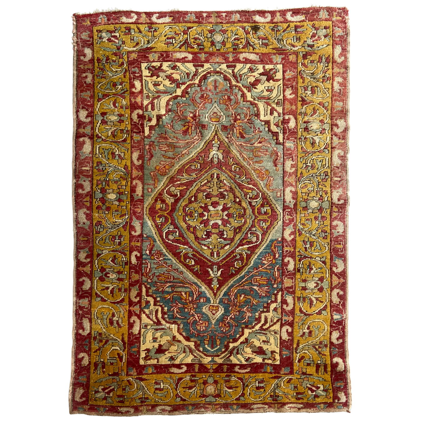 Antique Turkish Sevas Accent Rug #R911 - 3'9" x 5'7"