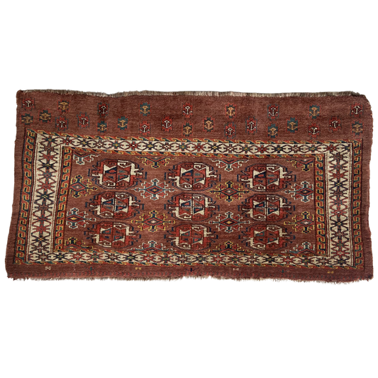 Antique Turkman Tekki Accent Rug #R942 - 2'5" x 4'7"