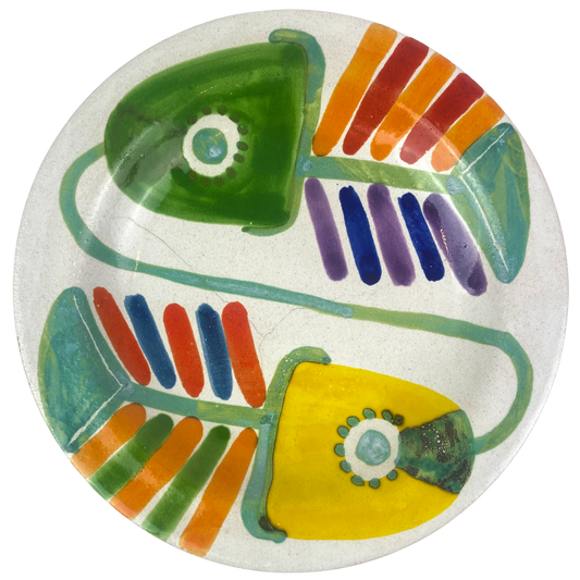 Italian Hand Painted Ceramic Plate #O948