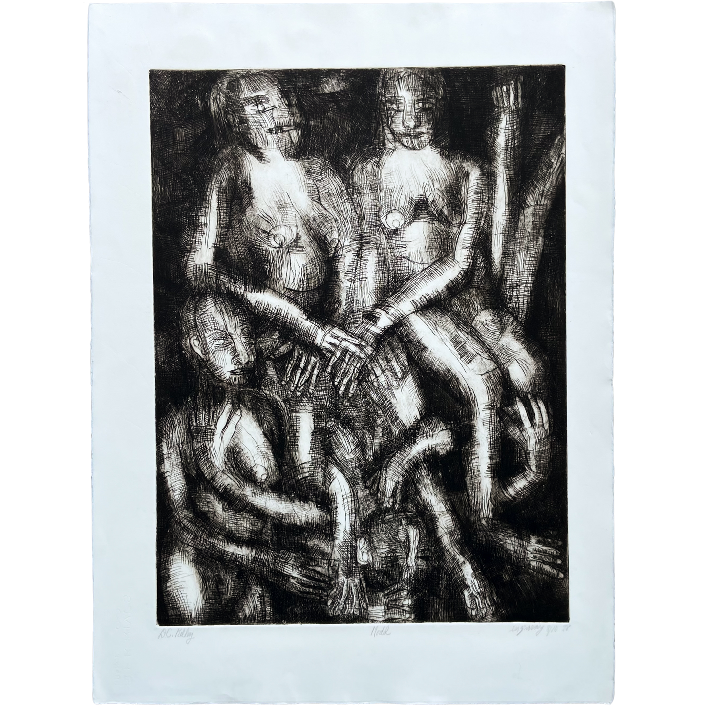 Model (1998) Engraving by Donald Kelley #P1857 - 22" x 30"