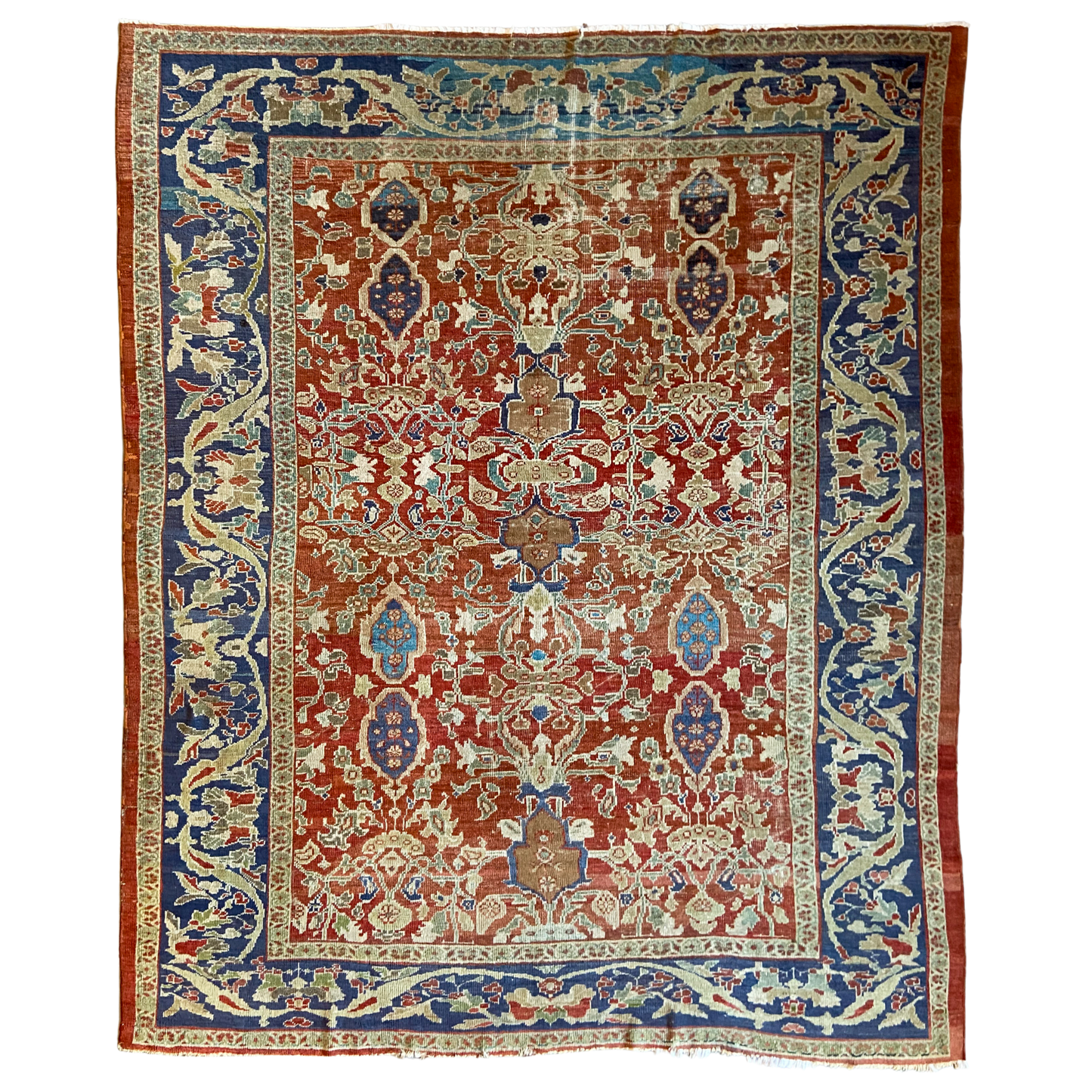 Antique Sultanabad Area Rug #R1041 - 8'8" x 10'8"