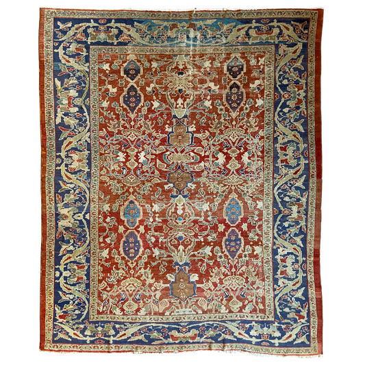 Antique Sultanabad Area Rug #R1041 - 8'8" x 10'8"