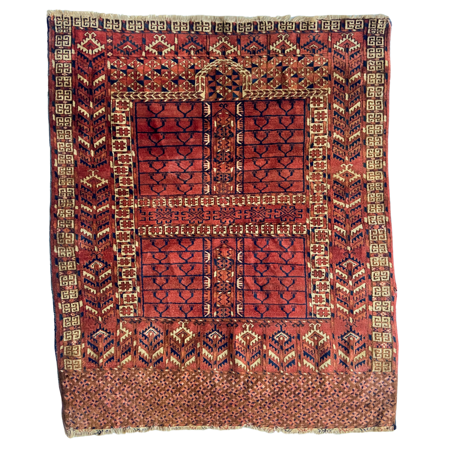 Antique Ensi Accent Rug #R1031 - 3'11" x 4'9"