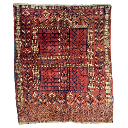 Antique Ensi Accent Rug #R1031 - 3'11" x 4'9"