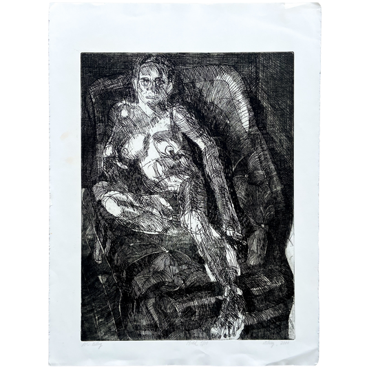 Model (2000) Etching by Donald Kelley #P1866 - 22" x 30"
