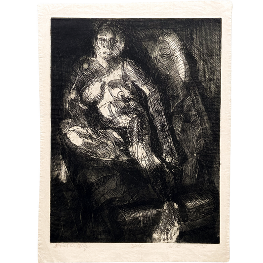 Model (2000) Etching by Donald Kelley #P1869 - 20" x 27"