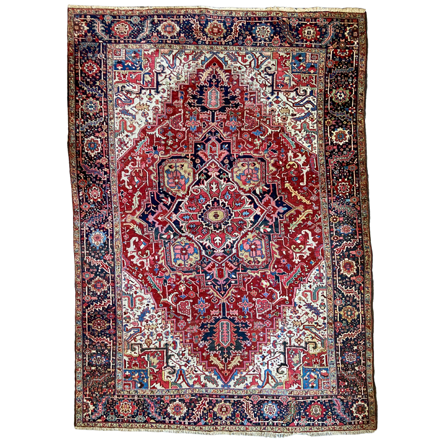 Antique Heriz Area Rug #R1025 - 8'11" x 12'8"