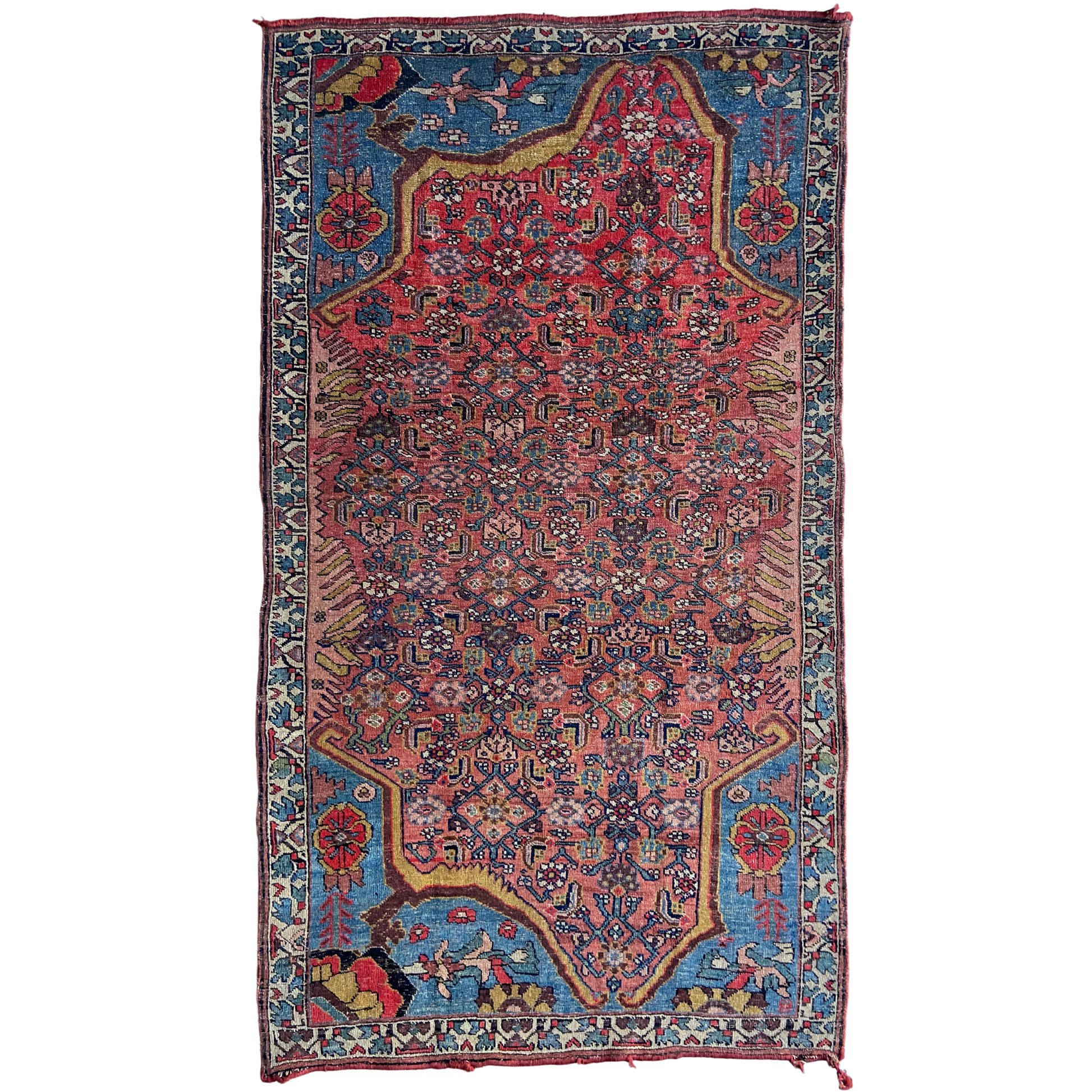 Rare Antique Bijar Accent Rug #R1058 - 3'6