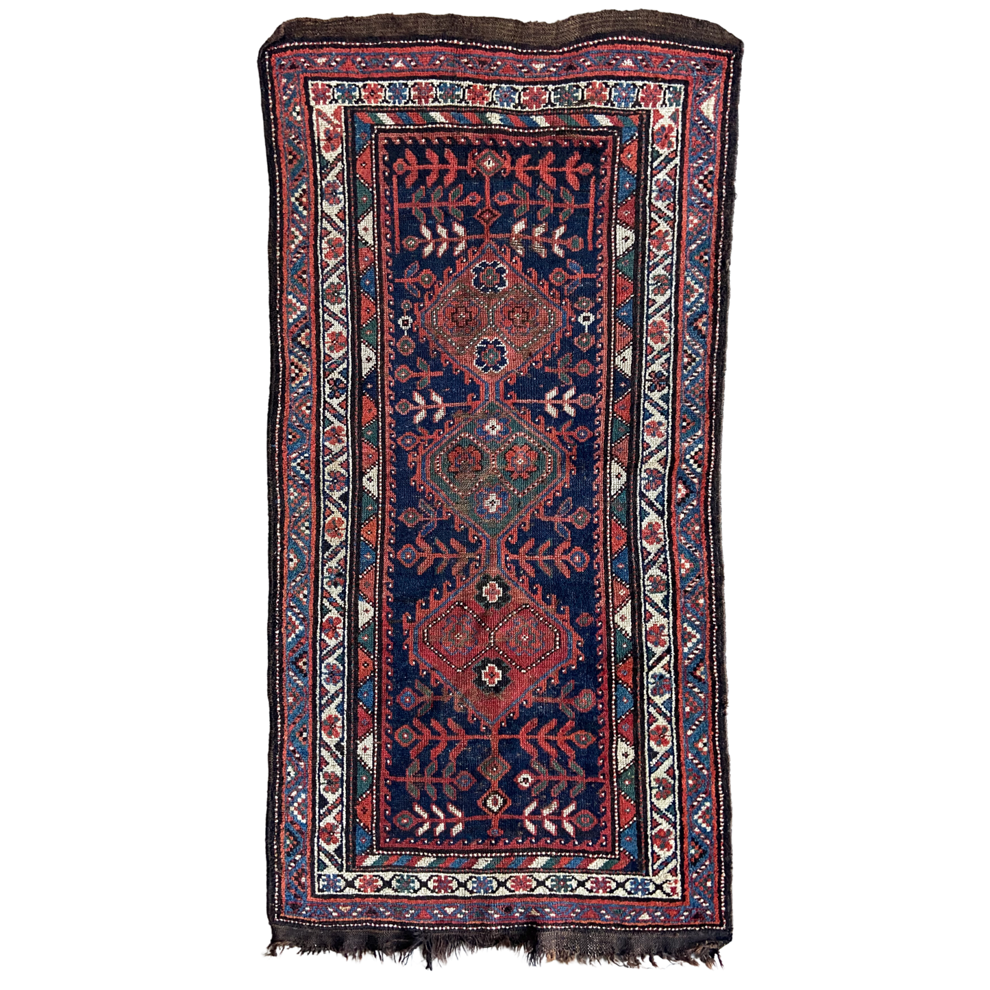 Antique Caucasian Accent Rug #R1033 - 3'6" x 7'