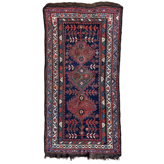 Antique Caucasian Accent Rug #R1033 - 3'6" x 7'