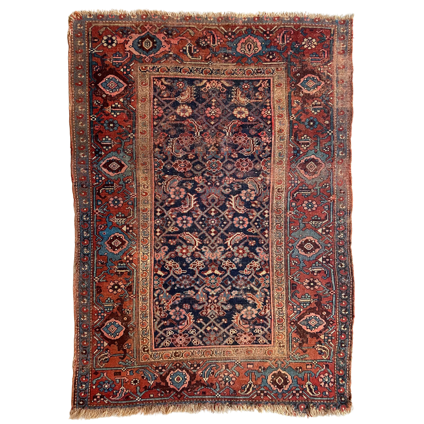 Antique Bidjar Accent Rug #R1092 - 4'4" x 6'1"