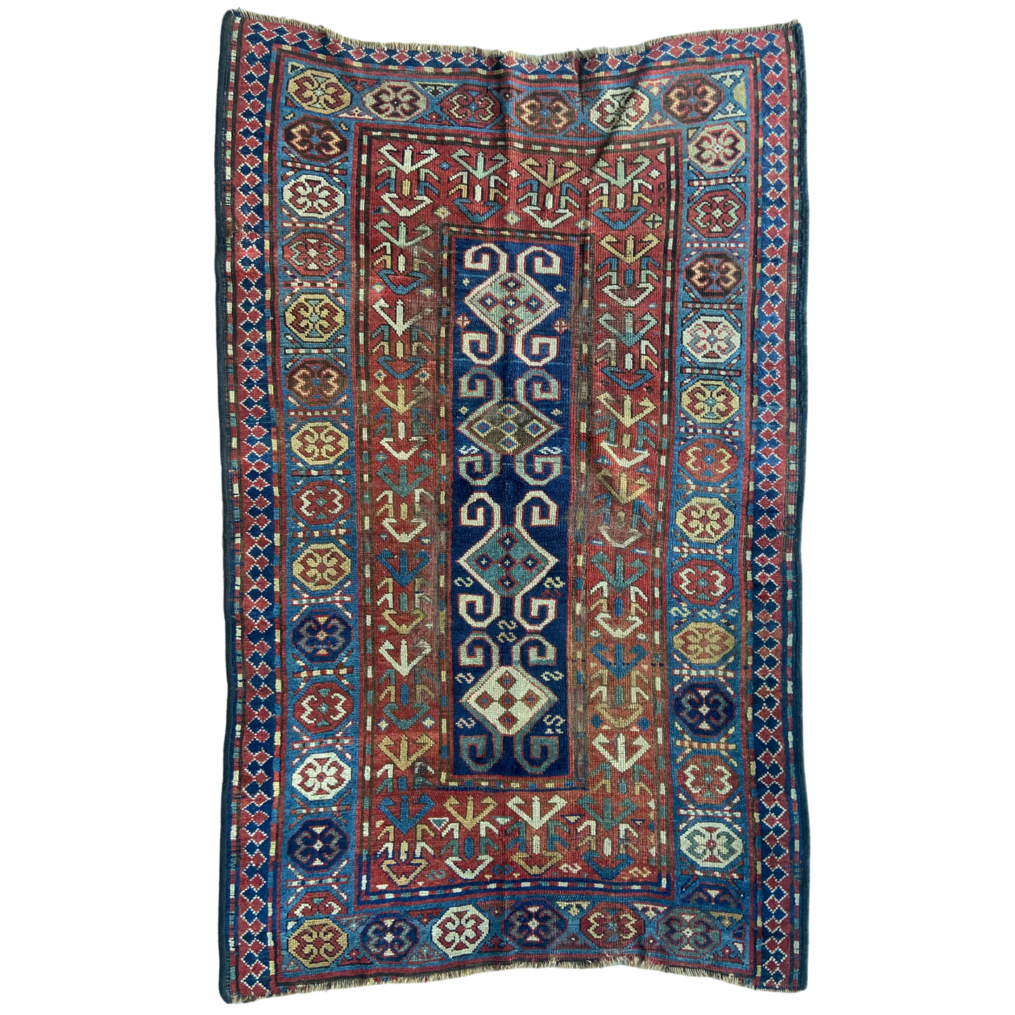 Antique Kazak Accent Rug #R962 - 4' x 6'6"