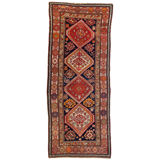 Antique Caucasian Runner #R1064 - 4' x 9'8"