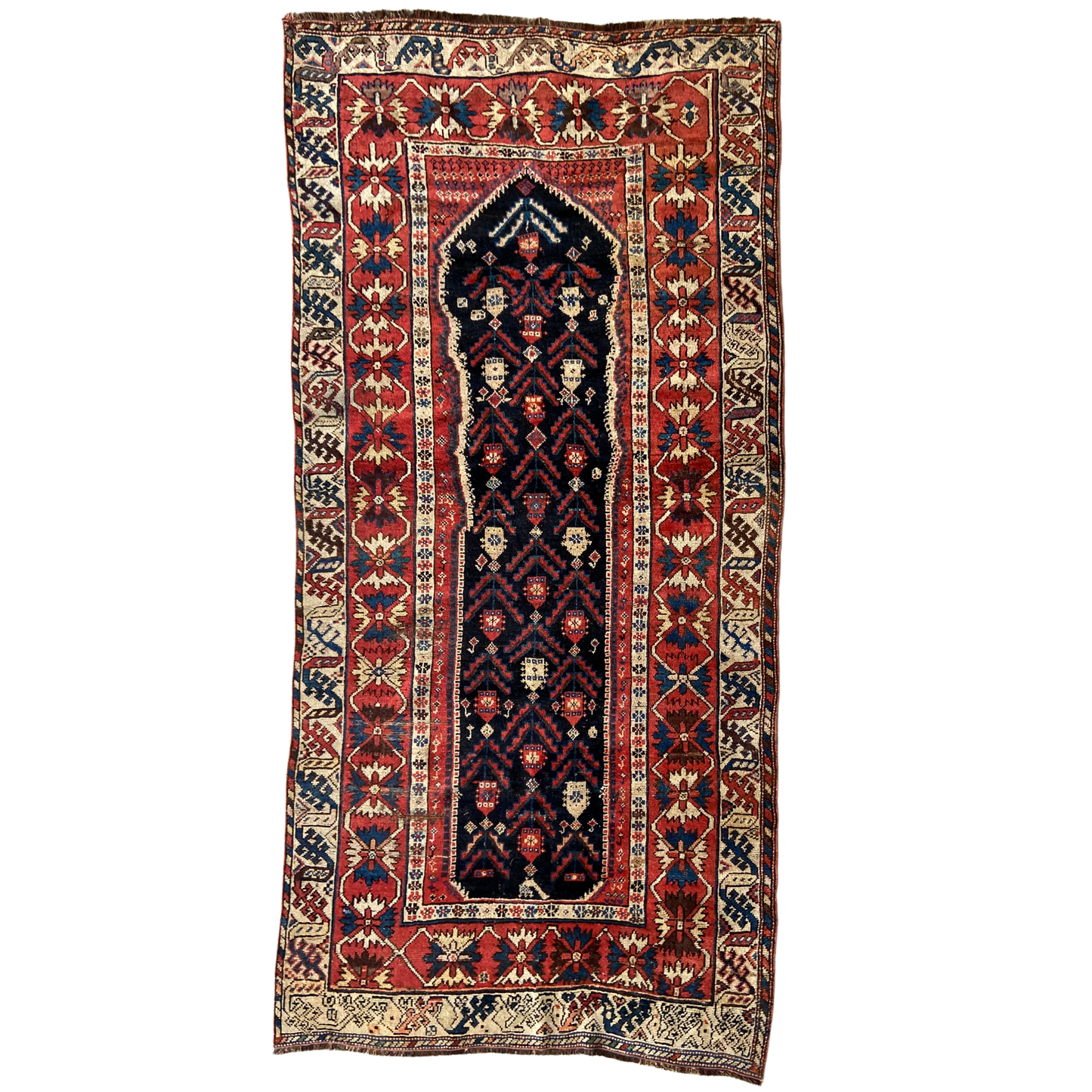 Antique Kurdish Accent Rug #R1096 - 3'8" x 8'