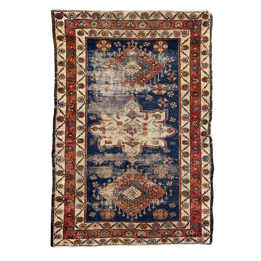 Antique Kazak Accent Rug #R971 - 3' x 4'4"