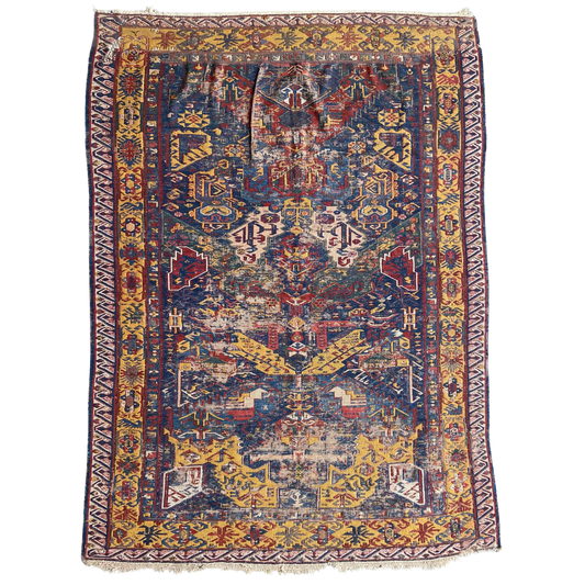 Antique Dragon Soumac Area Rug #R1114 - 5'8" x 7'6"