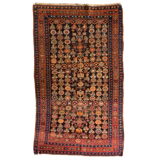 Antique Northwest Persian Accent Rug #R1116 - 3'11" x 6'7"