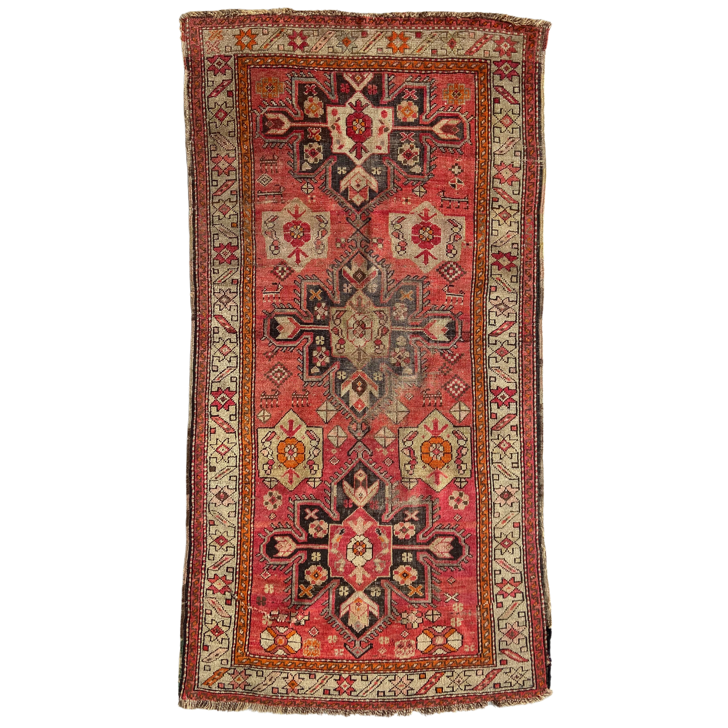 Antique Karabagh Accent Rug #R1103 - 3' x 5'9"