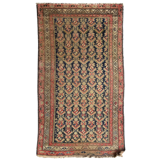 Antique Caucasian Accent Rug #R979 - 3'7" x 6'4"