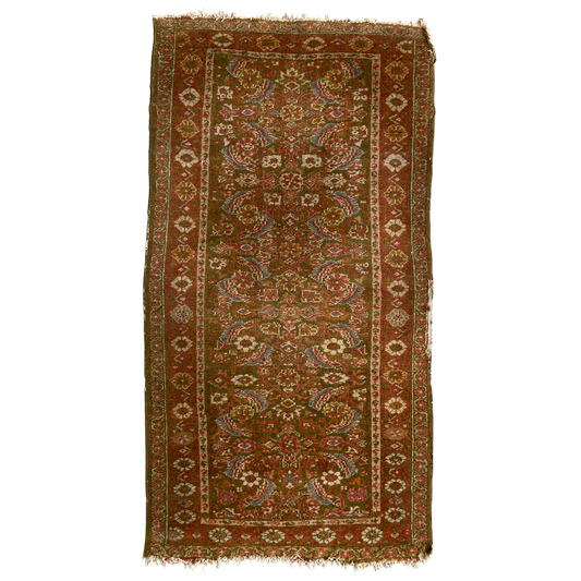 Antique Caucasian Accent Rug #R1106 - 2'8" x 5'1"