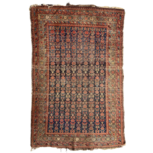 Antique Caucasian Accent Rug #R1125 - 4'4" x 6'5"