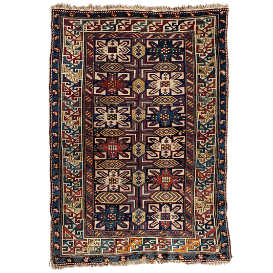 Antique Shirvan Accent Rug #R1118 - 3'6" x 5'1"