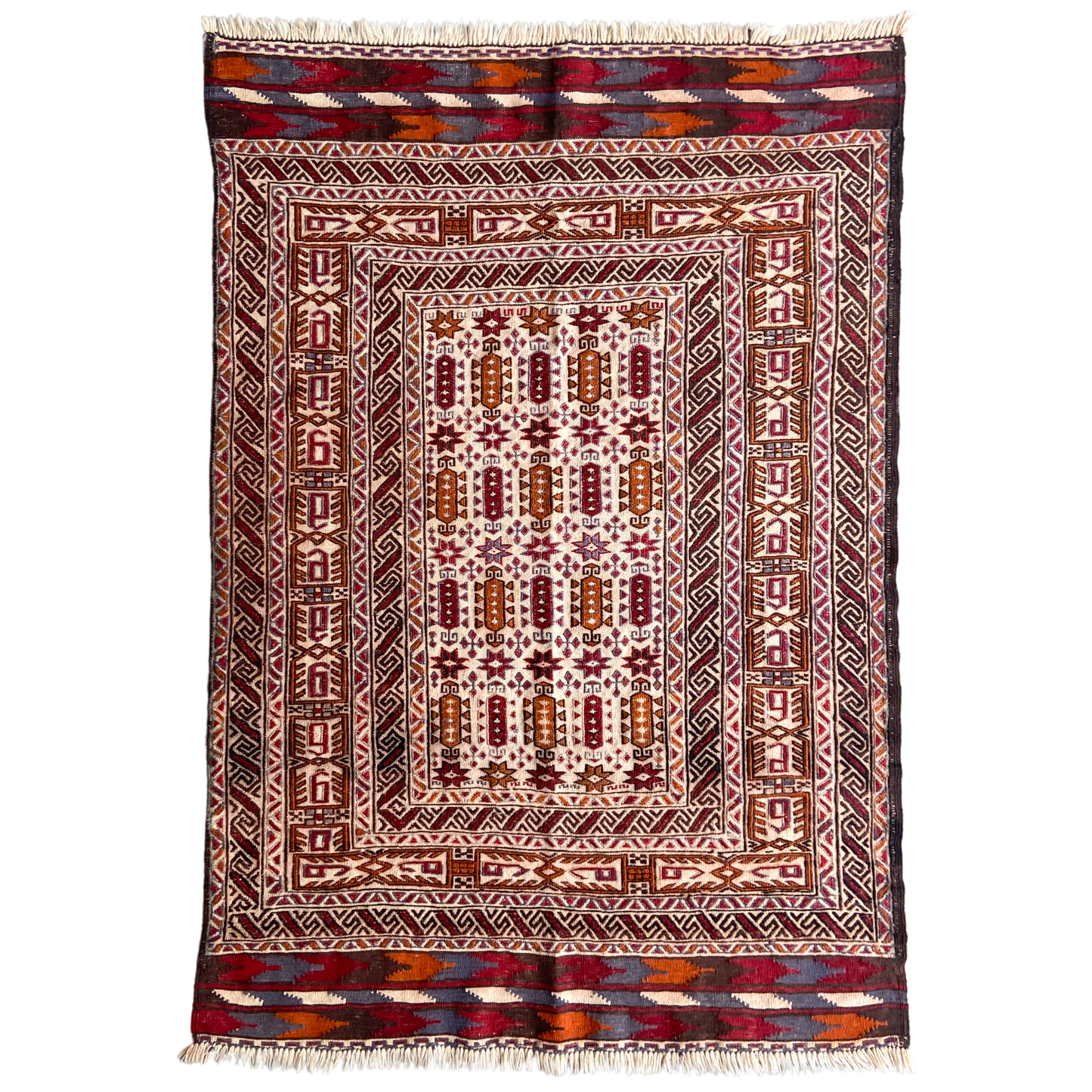 Antique Soumac Accent Rug #R1117 - 4'3" x 6'4"