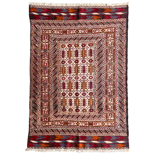 Antique Soumac Accent Rug #R1117 - 4'3" x 6'4"