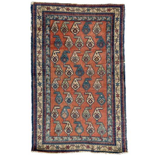 Vintage Caucasian Accent Rug #R1105 - 3' x 5'9"