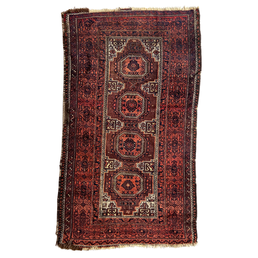 Antique Balluch Accent Rug #R989 - 3' x 5'