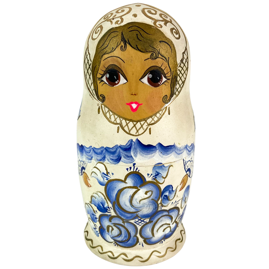 Vintage Russian Matryoshka Set of 6 Nesting Dolls #O1286